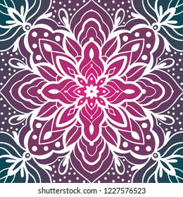 Seamless pattern with arabesques in retro style. Vector illustration.