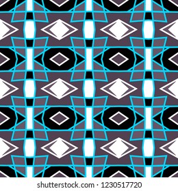 Seamless pattern with arabesques in retro style. Vector illustration.