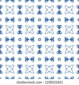 Seamless pattern with arabesques in retro style. Vector illustration.