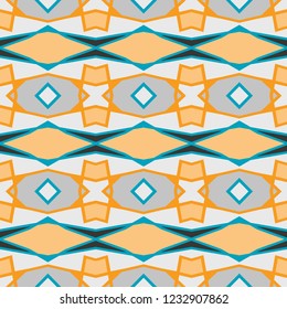 Seamless pattern with arabesques in retro style. Vector illustration.