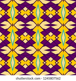 Seamless pattern with arabesques in retro style. Vector illustration.