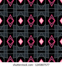Seamless pattern with arabesques in retro style. Vector illustration.