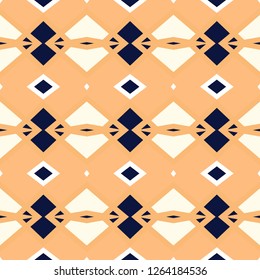 Seamless pattern with arabesques in retro style. Vector illustration.