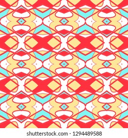 Seamless pattern with arabesques in retro style. Vector illustration.
