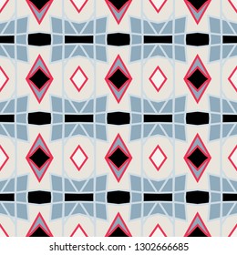 Seamless pattern with arabesques in retro style. Vector illustration.