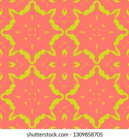 Seamless pattern with arabesques in retro style. Vector illustration.