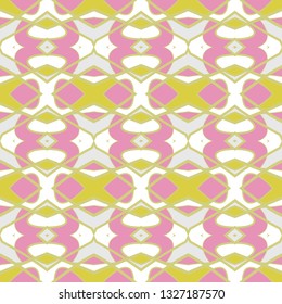 Seamless pattern with arabesques in retro style. Vector illustration.