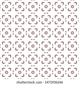 Seamless pattern with arabesques in retro style. Vector illustration.