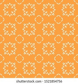 Seamless pattern with arabesques in retro style. Vector illustration.