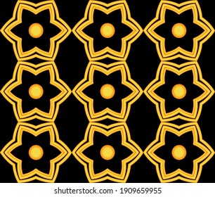 Seamless pattern with arabesques in retro style. Vector illustration.