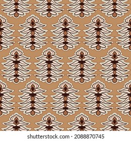 Seamless pattern with arabesques in retro style. Vector illustration.