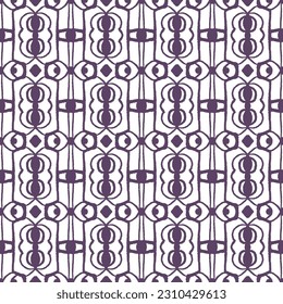 Seamless pattern with arabesques in retro style. Vector illustration.