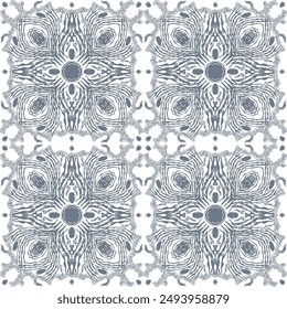 Монохромный  seamless pattern with arabesques  in a retro style. Vector illustration