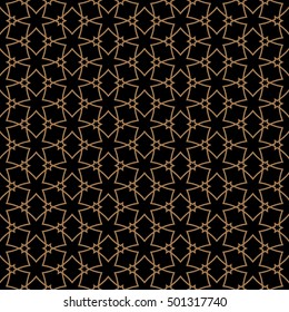 Seamless Pattern in Arabian style with stars. Abstract Oriental Wallpaper. Islamic Design. Geometric vector background