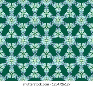 Seamless pattern in arabic or indian style. Arabesque mandala indian motif retro vintage