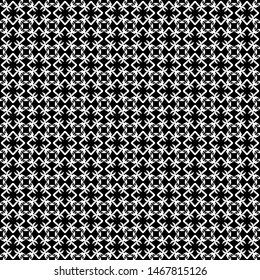 Seamless pattern. Arabic, oriental ornaments. White lines on a black background.