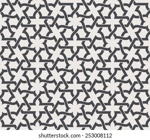 Seamless Pattern In Arabic Style. Arabesque. Vector Illustration.