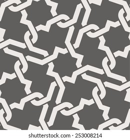 Seamless pattern in arabic style. Arabesque. Vector illustration.