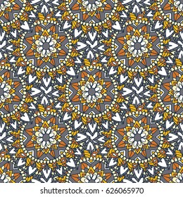 Seamless pattern in arabic style for fabric, invitations and prints
