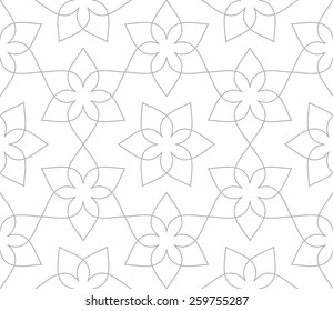 Seamless pattern in Arabic style. Floral vector illustration.