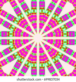 Seamless pattern in arabic style. Muslim, eastern, oriental colorful background. Vector illustration.