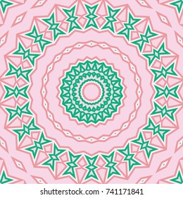 Seamless pattern in arabic style. Muslim, japanese, eastern, oriental colorful background. Vector illustration.