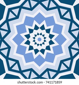 Seamless pattern in arabic style. Muslim, japanese, eastern, oriental colorful background. Vector illustration.