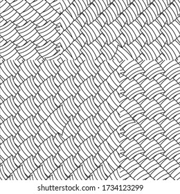 seamless pattern with arc black segments