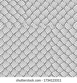 seamless pattern with arc black segments