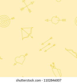 Seamless pattern with archery for your design