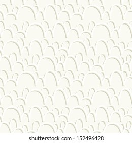 Seamless pattern with arches. Repeating vector texture in nuance colors. Subtle background. Volume effect