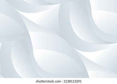 Seamless pattern with architectural geometric composition. White abstract background, elegant backprop in white. Classic surface design. Vector illustration.