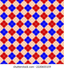 seamless pattern argyle background  design