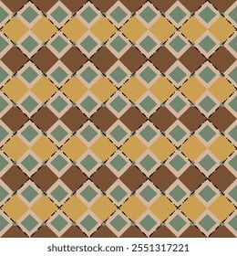 Seamless pattern, Argyle Pattern Geometric pattern, featuring a pattern that looks like a square or diamond.