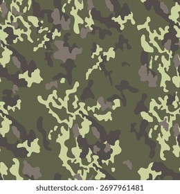 Seamless pattern with army camouflage for the forest