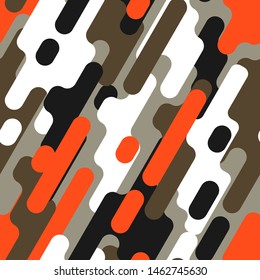 Seamless pattern army camouflage vector design