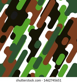 Seamless pattern army camouflage vector design