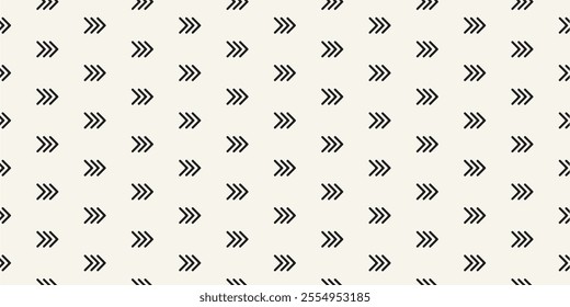 Seamless pattern with arrow. Abstract background with freehand brush strokes. Geometric seamless texture models. EPS vector illustration