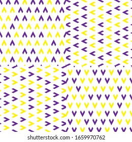 Seamless pattern with arrow  colored segments