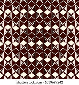 Seamless pattern with arrow fletching. Repeated chevrons wallpaper. Tribal and ethnic motif. Native americans ornamental abstract background. Boho chic digital paper, textile print. Vector art