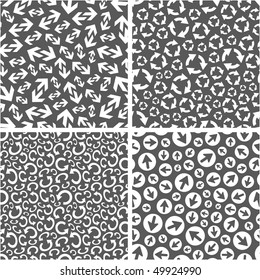 Seamless pattern with arrow signs. Great collection.