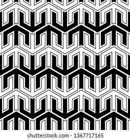 Seamless pattern. Arrows background. Ethnic motif. Simple ornament. Folk image. Arrow shapes backdrop. Figures wallpaper. Digital paper, textile print, web design, abstract