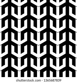Seamless pattern. Arrows background. Figures wallpaper. Ethnic motif. Simple ornament. Folk image. Digital paper, textile print, web design, abstract.Arrow shapes backdrop.
