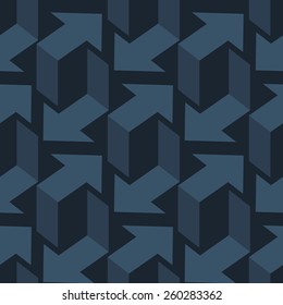 seamless pattern of arrows in different directions
