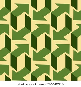 seamless pattern of arrows in different directions