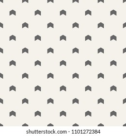 Seamless pattern with arrows motif. Minimalist abstract background. Simple modern print with pointers. Digital paper, textile print. Vector art.