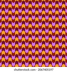 Seamless pattern. Arrows ornament. Ethnic motif. Arrowheads wallpaper. Geometrical backdrop. Folk background. Mosaic digital paper. Geometric textile print. Abstract web design. Vector artwork