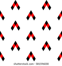 Seamless pattern with arrows. Vector.