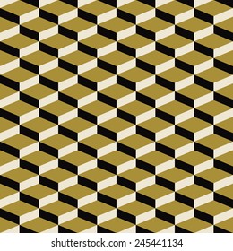 seamless pattern of art deco blocks. each color in separate layer - easy to change.