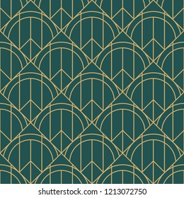 seamless pattern art deco modern vintage illustration decoration graphic design vector